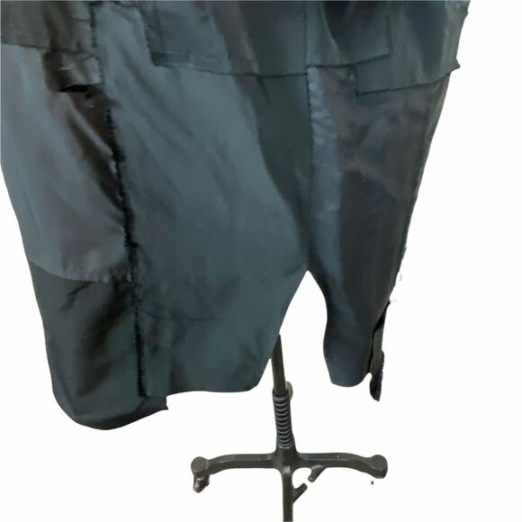 Goth Doll Mini Tunic Dress Women's Black Raw Hem Patchwork Distressed size XL 1X - Picture 5 of 15